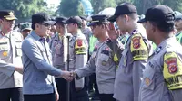 Wali Kota Bogor, Bima Arya mengatakan, dengan adanya Polisi RW dapat memberikan rasa aman di lingkungan masyarakat. (Liputan6.com/Achmad Sudarno)