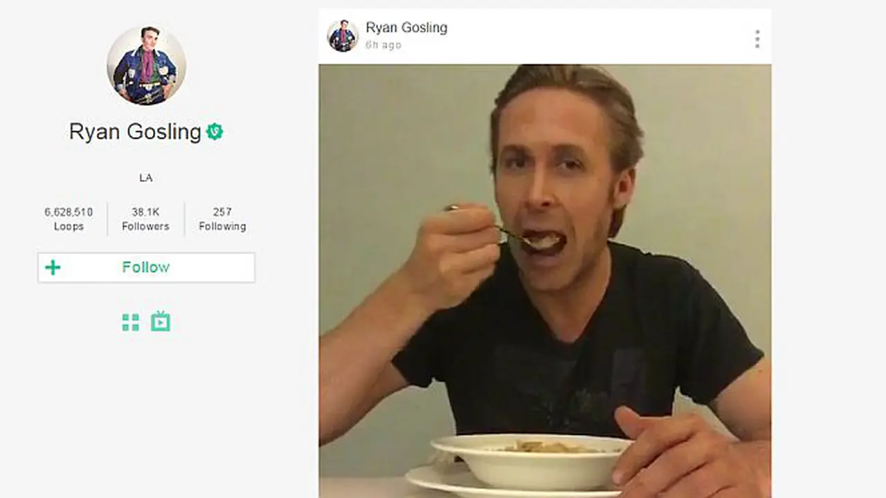 Aktor Ryan Gosling Kini Jadi Pengguna Vine