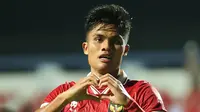 Ramadhan Sananta usai mencetak gol ke gawang Timnas Timor Leste U-23 pada laga kedua Grup B Piala AFF U-23 2023 di Rayong Provincial Stadium, Thailand, Minggu (20/8/2023) malam WIB. (Dok. PSSI)