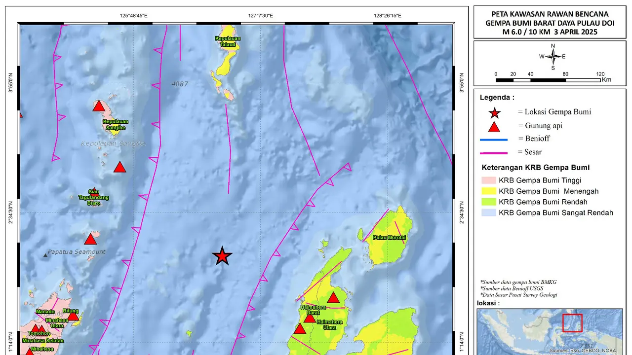 Peta gempa