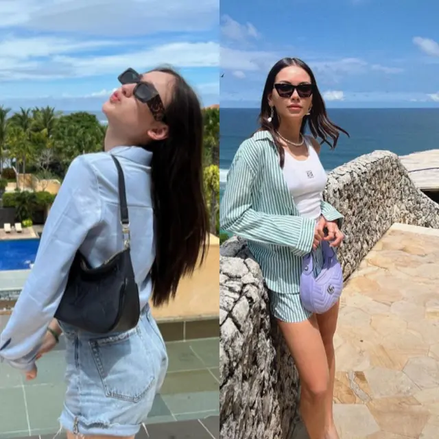 Adu Gaya Laura Moane dan Alyssa Daguise. [@its_lauramoane2/@alyssadaguise]