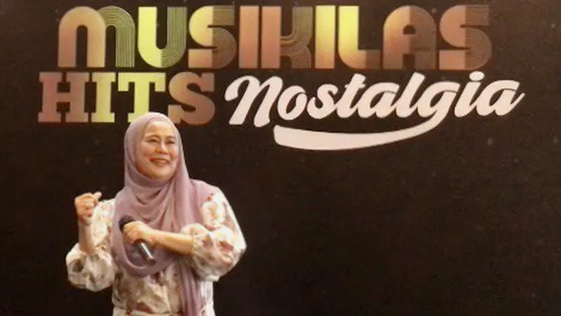 Dewi Yull Ketika Launching Album "Musikilas Hits Nostalgia" di Jakarta Selatan, Jumat (10/3/2023)