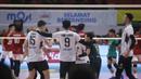 <p>Selebrasi para pemain Jakarta Pertamina Pertamax setelah mencetak angka saat menghadapi Jakarta Garuda Jaya pada laga pekan pertama putaran I PLN Mobile Proliga 2024 di GOR Amongrogo, Yogyakarta, Sabtu (27/4/2024). Jakarta Pertamina Pertamax menang 3-0 (25-16, 25-23, 25-15). (Dok. PBVSI)</p>