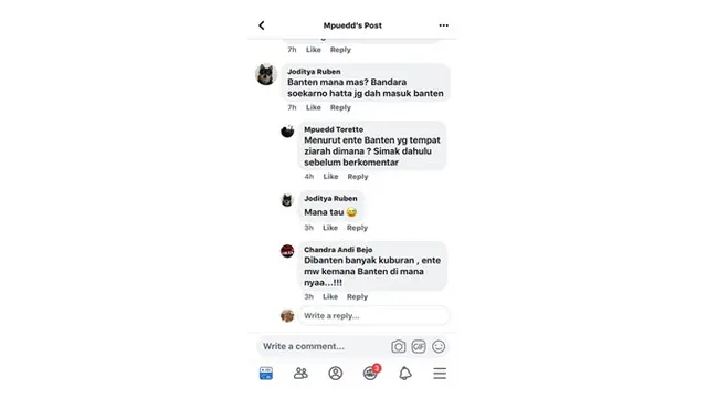 Reaksi Netizen Saat Tanggapi Pertanyaan Nyeleneh di Facebook