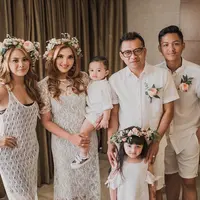 Pesta perayaan ulang tahun pernikahan Anang Hermansyah dan Ashanty. (Instagram/azriel_hermansyah)