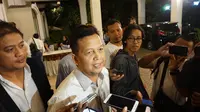 Mantan Ketua Umum PAN Soetrisno Bachir saat menghadiri acara tasyakuran kemenangan Jokowi-Amin di Solo, Sabtu malam (25/5)/(Liputan6.com/Fajar Abrori)