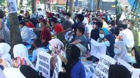 Pengungsi Afghanistan di Medan unjuk rasa menuntut solusi permanen dari UNHCR