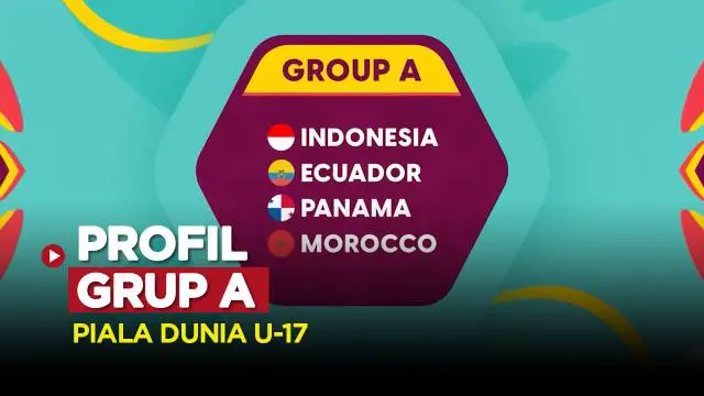 Berita video, profil 4 negara di Grup A Piala Dunia U-17 meliputi Indonesia sebagai tuan rumah, Ekuador, Panama dan Maroko.