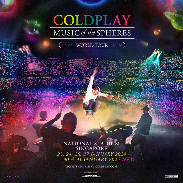 Konser Coldplay di Singapura Tambah Lagi, Fix Jadi 6 Hari