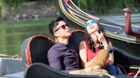Tistha Nurma dan Dikta Wicaksono syuting film Romansa: Gending Cinta di Tanah Turki (Liputan6.com/Rommy Ramadhan)