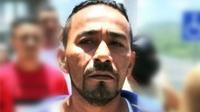 Pemimpin geng MS-13, Alexander Mendoza, yang dikenal sebagai "El Porky" dibawa kabur oleh sekelompok pria bersenjata dari pengadilan Honduras. (Honduras Police)