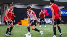 Jacob Mahler (tengah) berlatih bersama Timnas Singapura di Lapangan B Gelora Bung Karno, Jakarta, Rabu (23/9/2026) jelang FIFA ASEAN Cup 2026. (Dok. FAS)