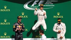 Pebalap Mercedes GP, Nico Rosberg, keluar sebagai juara F1 GP Belgia yang berlangsung di Sirkuit Spa-Francorchamps, Minggu (28/8/2016). Dia mengungguli pebalap Red Bull Racing, Daniel Ricciardo, yang menempati posisi kedua. (AFP/John Thys)