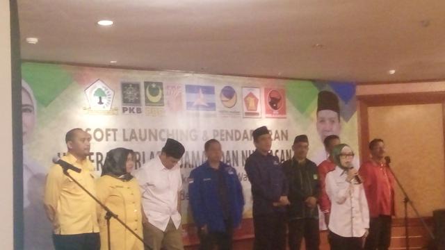 Pasangan calon di Pilkada Serang, Banten.