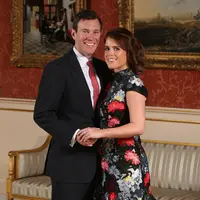 Putri Eugenie dan Jack Brooksbank (Foto: AFP / Jonathan Brady / POOL)