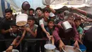 Saat ini, ada lebih dari 1,25 juta orang di Gaza hidup dalam bencana kelaparan, dan 96 persen dari populasi menderita kerawanan pangan yang parah. (Eyad BABA/AFP)