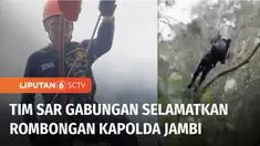 Sebanyak 20 anggota tim SAR gabungan telah berhasil mencapai lokasi pendaratan darurat helikopter rombongan Kapolda Jambi, di hutan Kerinci, Senin (20/02) siang. Fokus utama tim yaitu pada keselamatan Kapolda Jambi, Irjen Pol Rusdi Hartono yang menga...