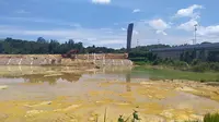 Kementerian PUPR tengah membangun kolam retensi atau waduk pengendali banjir di kawasan Sungai Wanggu Jalan Boulevard, Kota Kendari, Sulawesi Tenggara. (Dok Kementerian PUPR)