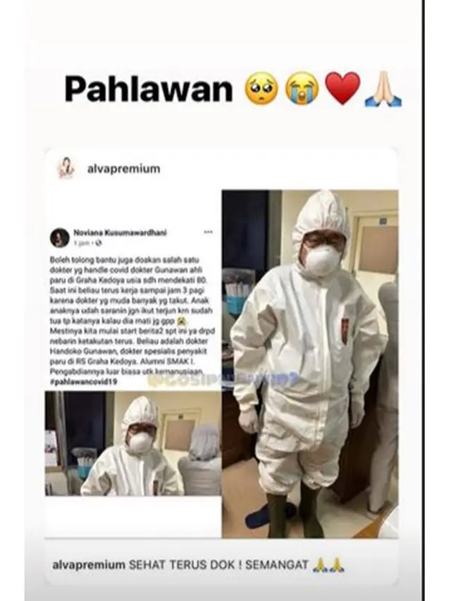 Heroik, Ini 7 Apresiasi Seleb untuk Dokter Handoko Gunawan