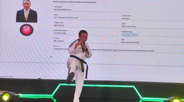 Menpora Zainudin Amali saat peluncuran platform digital Taekwondo