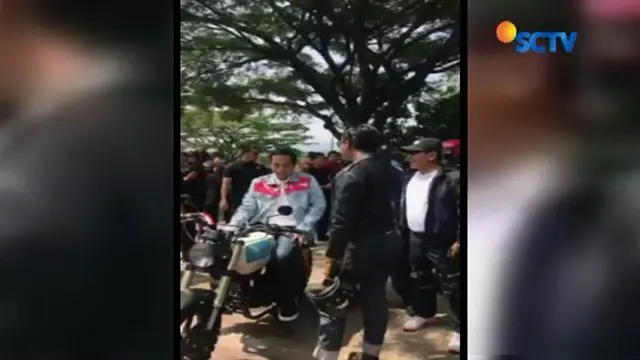 Presiden Jokowi mengisi akhir pekan dengan menjajal motor Chopper keliling Sukabumi, Jawa Barat.