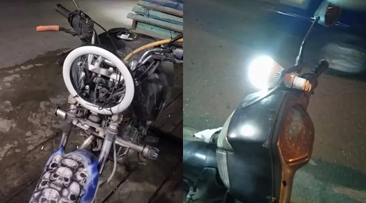 Modifikasi nyeleneh lampu motor (Ist)