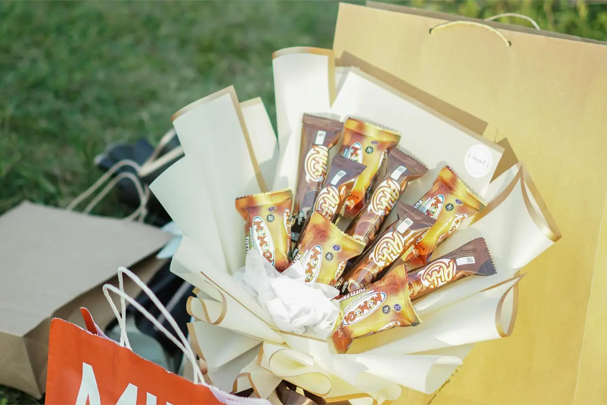 Ide Jualan Snack Bouquet Valentine's Day Modal Rp10 Ribuan