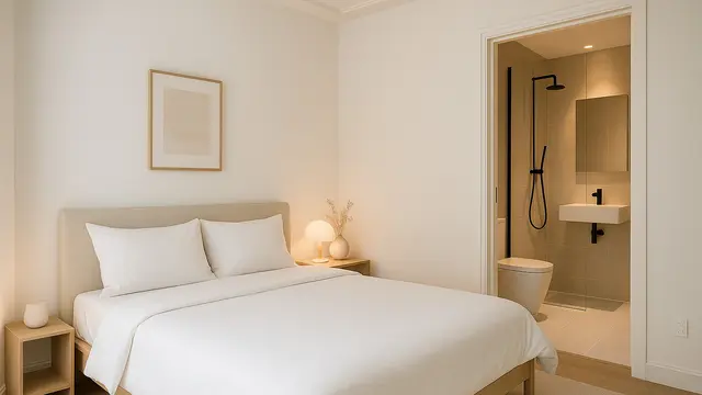 Inspirasi Kamar Tidur dengan Kamar Mandi