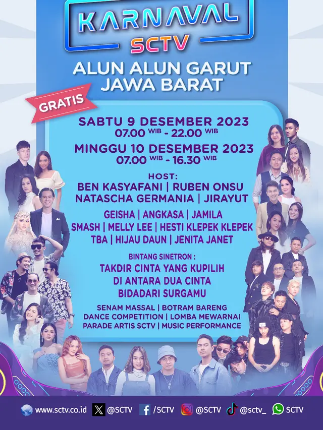 Karnaval SCTV 2023 Ditutup Di Kota Garut