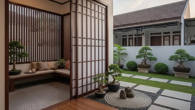 9 Inspirasi Area Santai Belakang Rumah dengan Sekat Semi Terbuka, Nyaman dan Tetap Sejuk