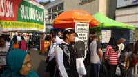 Suasana car free day di hari penyelenggaraan reuni 212, Minggu (2/12/2018). (Liputan6.com/Delvira Chaerani Hutabarat)