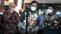 Menteri Kesehatan RI Budi Gunadi Sadikin menghadiri pembukaan 'Pameran dan Temu Bisnis Pengadaan Barang dan Jasa' di SMESCO Jakarta pada 11 April 2022. (Dok Kementerian Kesehatan RI)