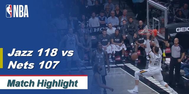 VIDEO: Highlights NBA 2019-2020, Utah Jazz Vs Brooklyn Nets 118-107