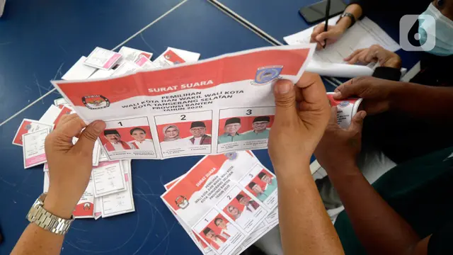 Proses Penghitungan Suara di Pilkada Kota Tangerang Selatan