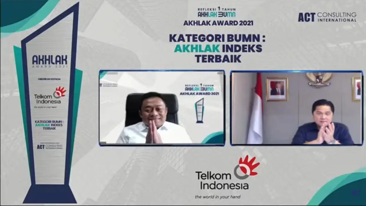 Borong Tiga Penghargaan, Telkom Group Jadi Juara Umum di Ajang AKHLAK Award 2021