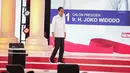Capres nomor urut 01 Joko Widodo atau Jokowi hadir dalam debat kedua Pilpres 2019 di Hotel Sultan, Jakarta, Minggu (17/2). Dalam debat kedua ini tidak ada kisi-kisi. (Liputan6.com/Faizal Fanani)