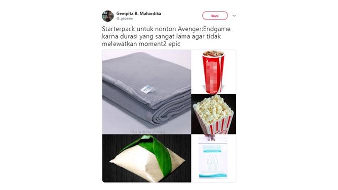 Persiapan Endgame (Sumber: Twitter/_gebeem)