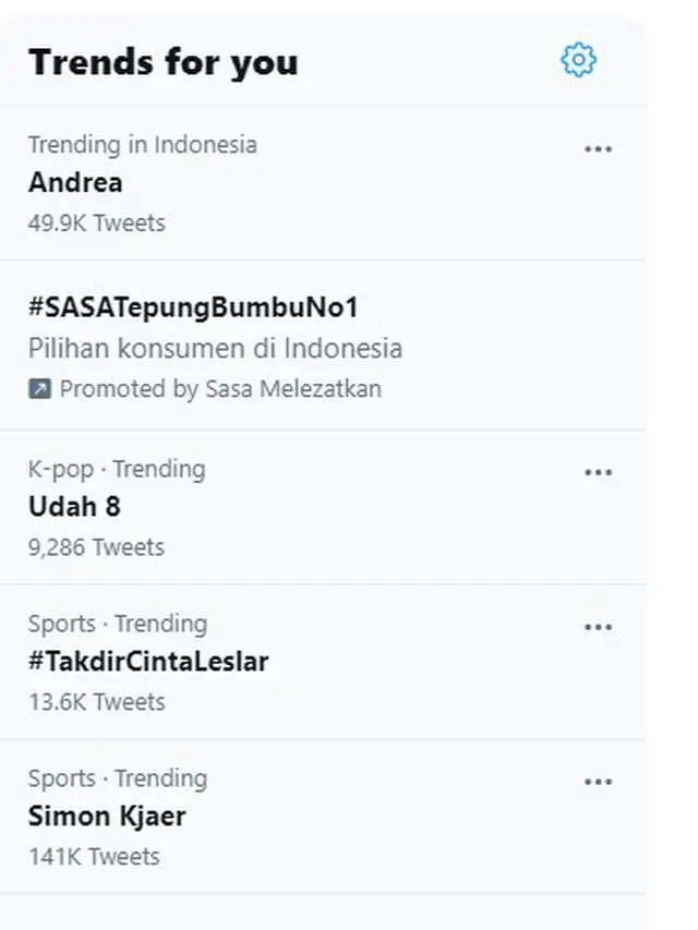 Tagar #TakdirCintaLeslar trending di Twitter