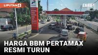 PER 1 JUNI 2023 HARGA BBM PERTAMAX RESMI TURUN JADI RP 12.400 PER LITER
