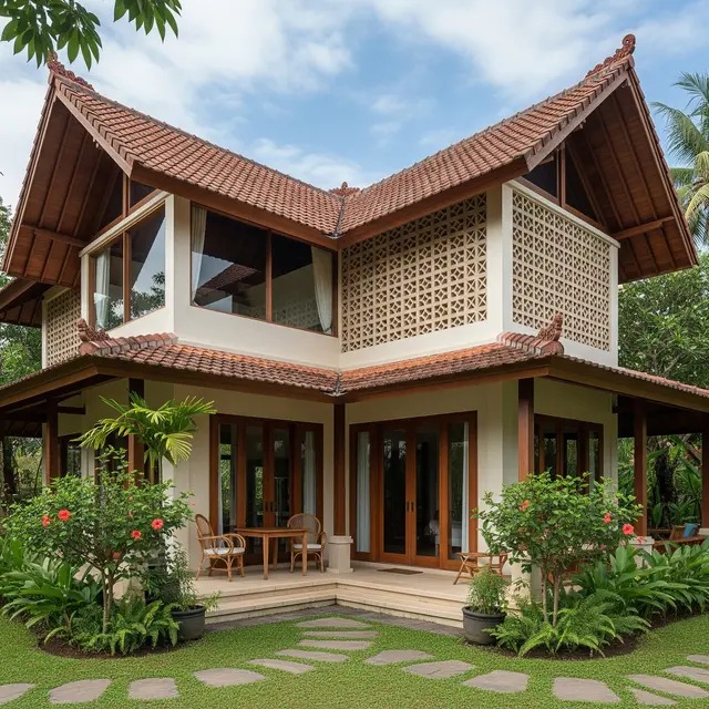 Desain Rumah Tropis Sederhana tapi Berkelas
