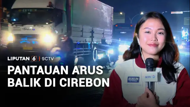 Pantauan Arus Balik di Arteri Cirebon Terpantau Ramai Lancar