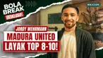 Jordy Wehrmann optimistis Madura United bisa bangkit setelah melewati dua musim sulit. Kehadiran pelatih dan sejumlah pemain baru, termasuk kembalinya Hugo Gomes alias Jaja setelah dua musim bersama Dewa United, membuat Jordy melihat energi baru di dalam tim. Ia pun yakin Madura United layak bersaing di posisi Top 8-10.