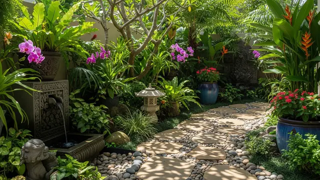 Inspirasi Taman Samping Rumah yang Bikin Tetangga Iri/AI Generated