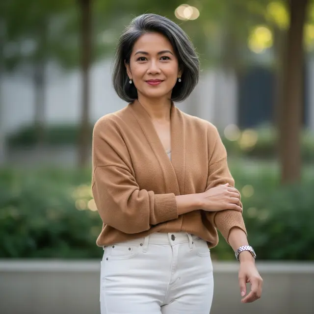 9 Inspirasi Padu Padan Denim untuk Wanita Usia 50+ agar Tetap Stylish