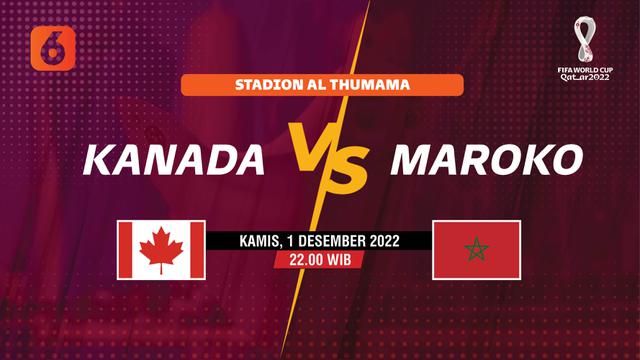 PILA DUNIA 2022 Kanada vs Maroko