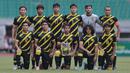 <p>Starting XI Timnas Malaysia U-19 saat&nbsp;laga semifinal Piala AFF U-19 2022 melawan Timnas Vietnam U-19 yang berlangsung di Stadion Patriot Candrabhaga, Bekasi, Rabu (13/07/2022). (Bola.com/M Iqbal Ichsan)</p>