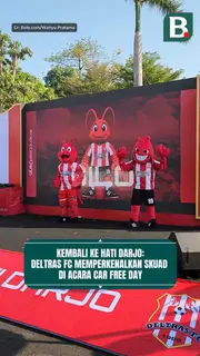 Kembali ke hati Darjo: Deltras FC memperkenalkan skuad di acara car free day