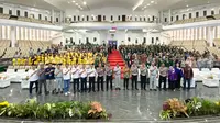 HK Jasa Raharja - Kampus Pelopor Keselamatan (KaPeKa) Berlalu Lintas di Universitas Sumatera Utara (USU), Kota Medan, Sumatera Utara (Sumut), Rabu (27/9/2023)