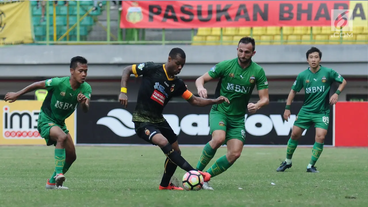 Gol Spaso Antar Bhayangkara FC Unggul Atas Sriwijaya FC