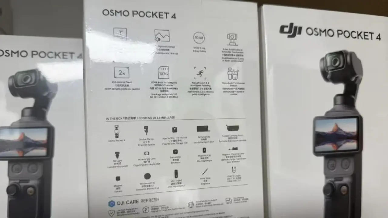 Kemasan DJI Osmo Pocket 4. Credit: OsitaLV